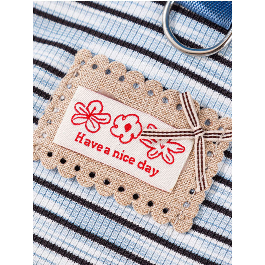 Striped Tied Pet Top Apparel and Accessories