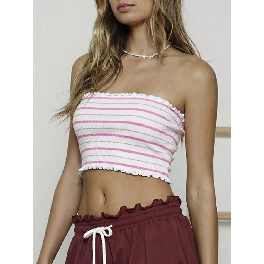 Striped Tube Top Apparel and Accessories