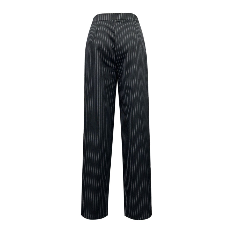 Striped Wide Leg Pants Apparel and Accessories