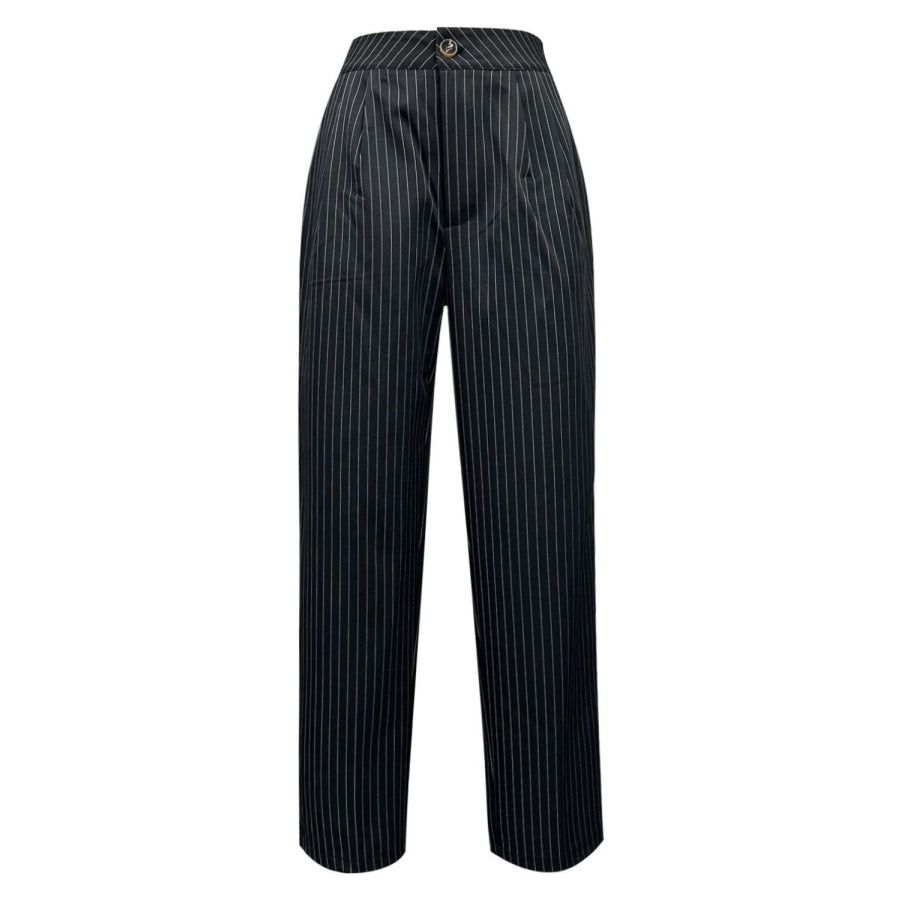 Striped Wide Leg Pants Apparel and Accessories