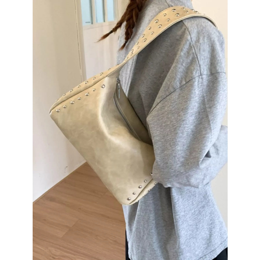 Studded Accent Shoulder Bag Apparel and Accessories