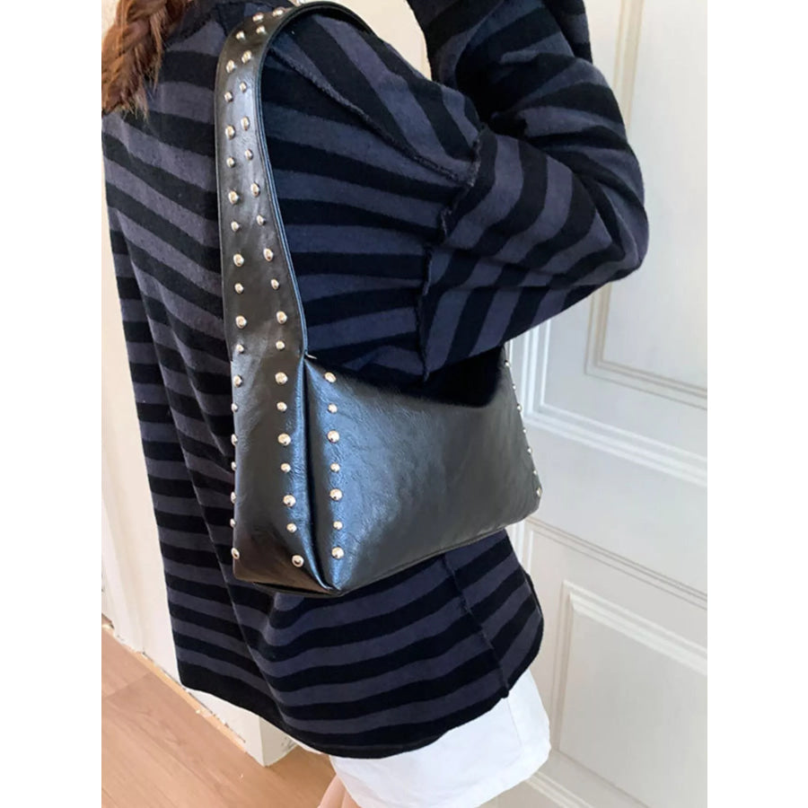 Studded Accent Shoulder Bag Apparel and Accessories