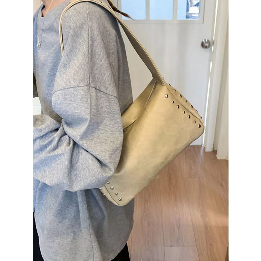 Studded Accent Shoulder Bag Apparel and Accessories