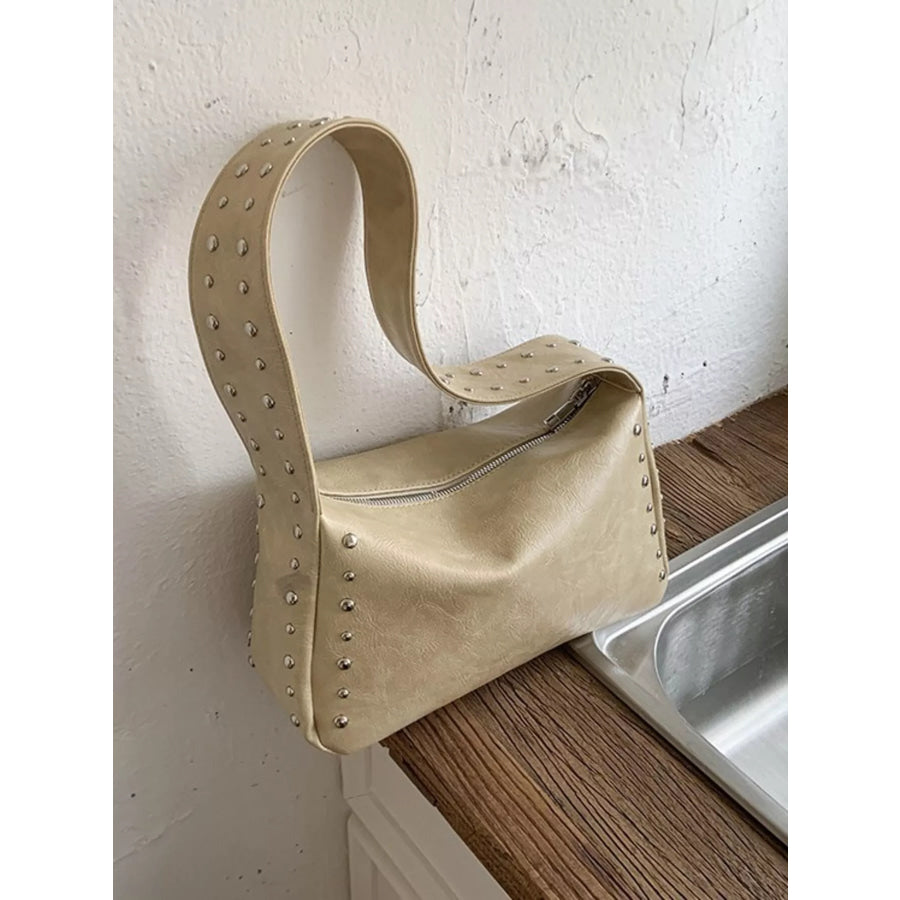 Studded Accent Shoulder Bag Apparel and Accessories