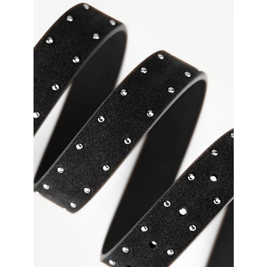Studded Adjustable Buckle Belt Apparel and Accessories