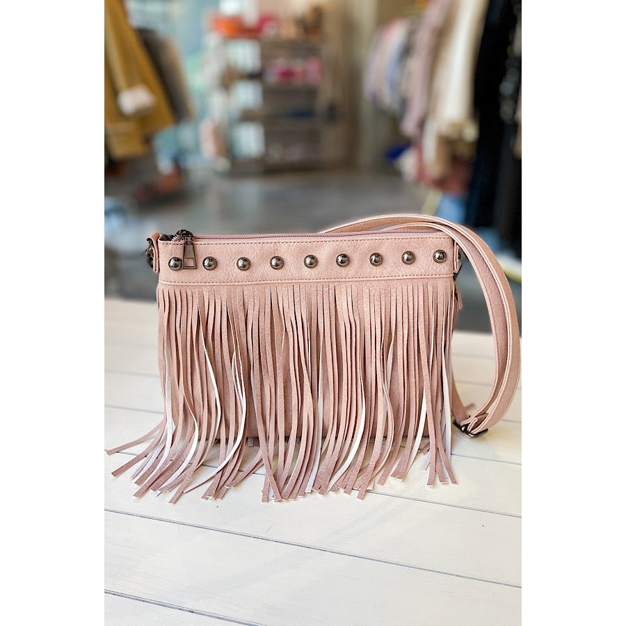 Studded Cowgirl Pink Purse WS 640 Handbags