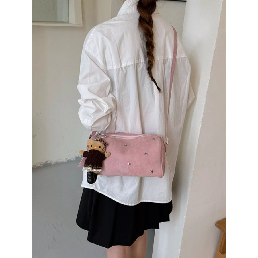 Studded Embellished Shoulder Bag Apparel and Accessories