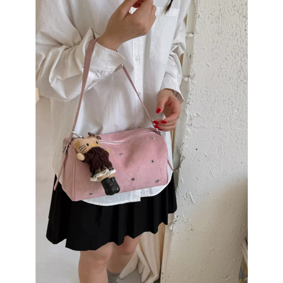 Studded Embellished Shoulder Bag Apparel and Accessories