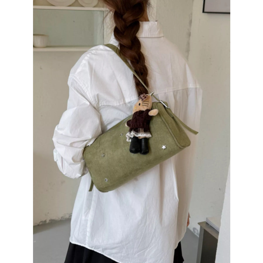 Studded Embellished Shoulder Bag Apparel and Accessories