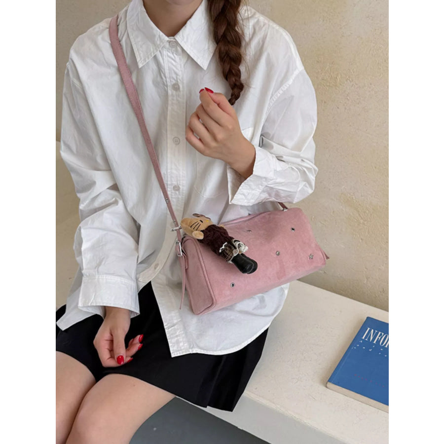 Studded Embellished Shoulder Bag Apparel and Accessories