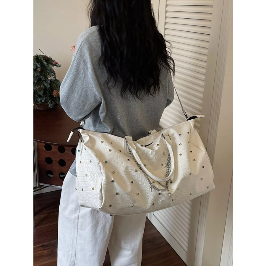 Studded Large Capacity Travel Bag Apparel and Accessories