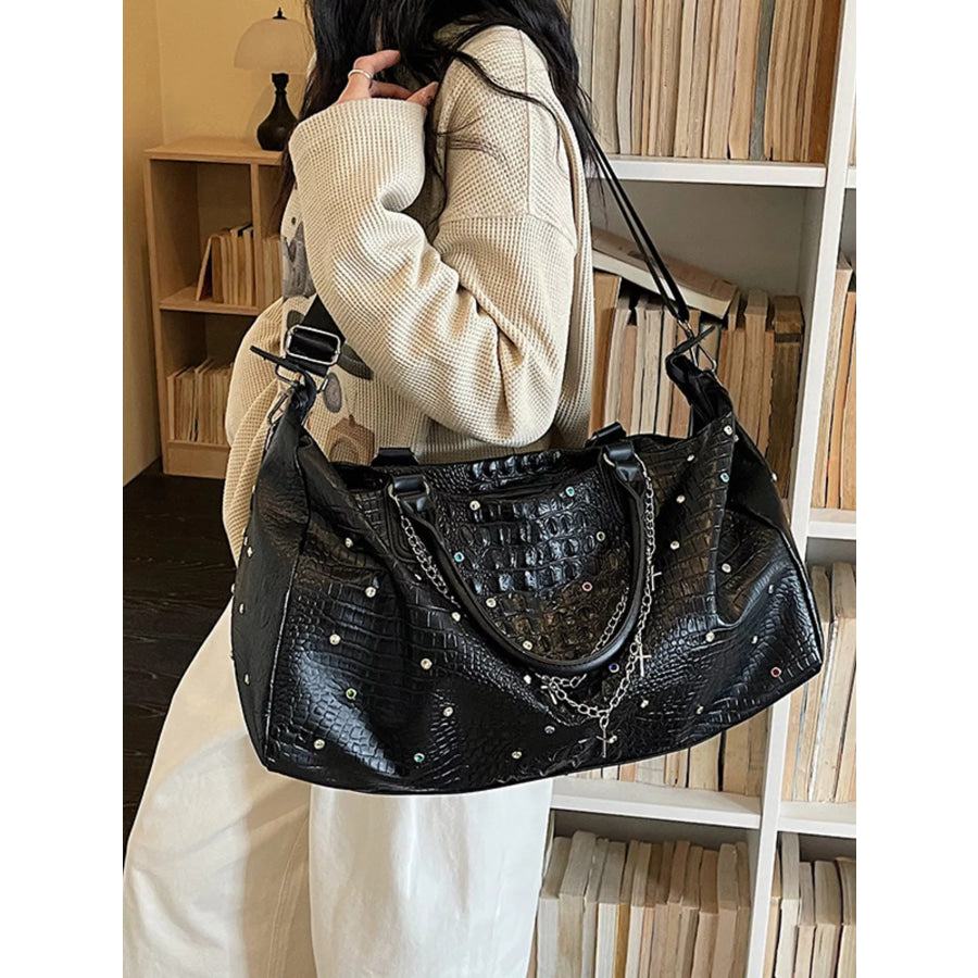 Studded Large Capacity Travel Bag Apparel and Accessories