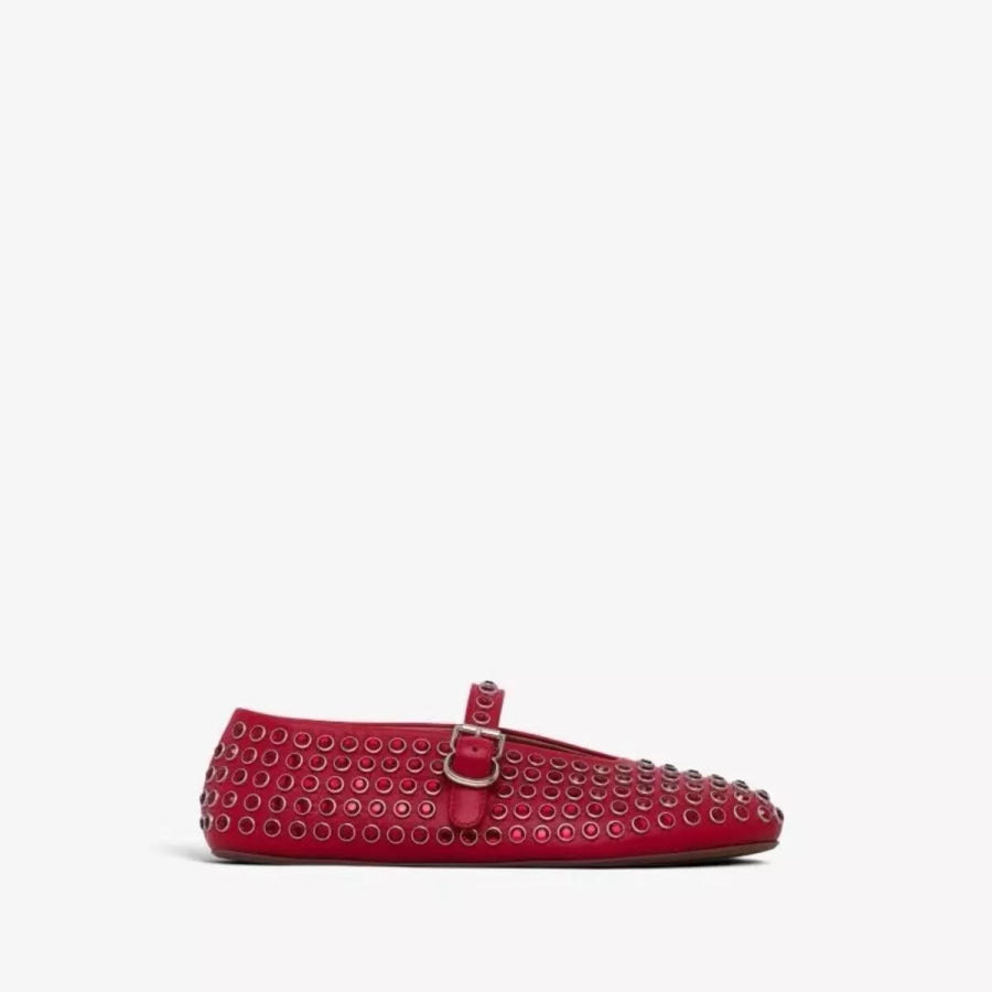 Studded Round Toe Slip-Ons Apparel and Accessories