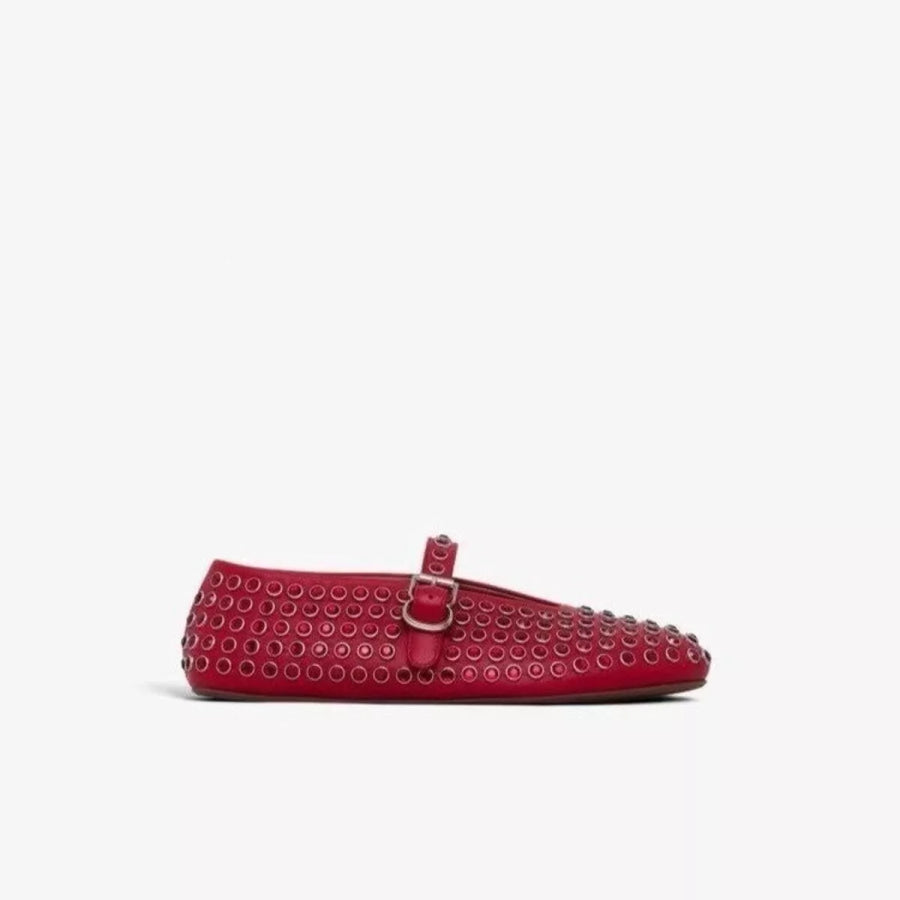 Studded Round Toe Slip-Ons Apparel and Accessories