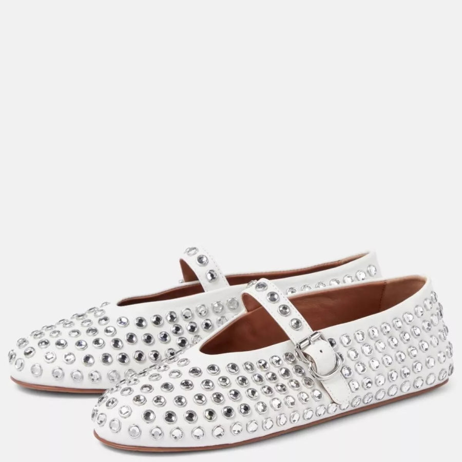 Studded Round Toe Slip-Ons Apparel and Accessories