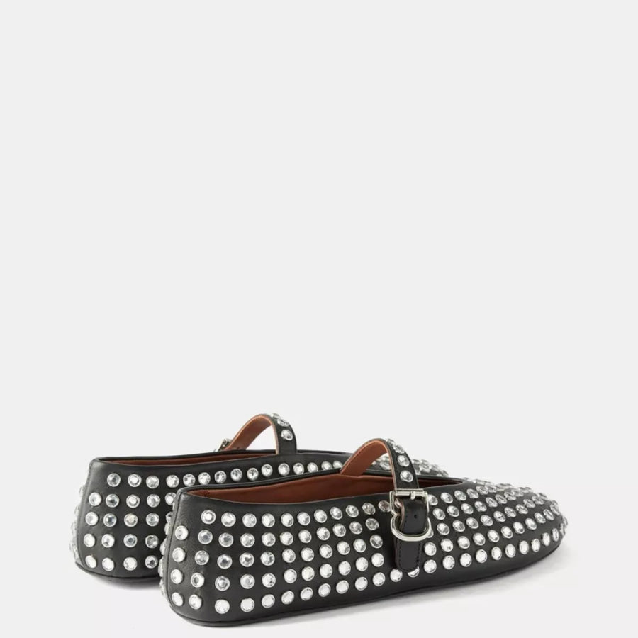 Studded Round Toe Slip-Ons Apparel and Accessories