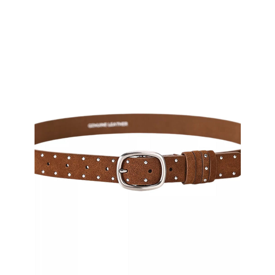 Studded Silver Buckle Belt Apparel and Accessories