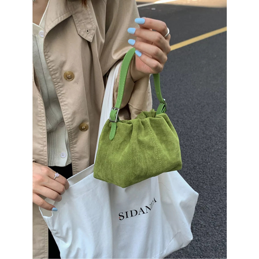 Suede Adjustable Strap Crossbody Bag Apparel and Accessories