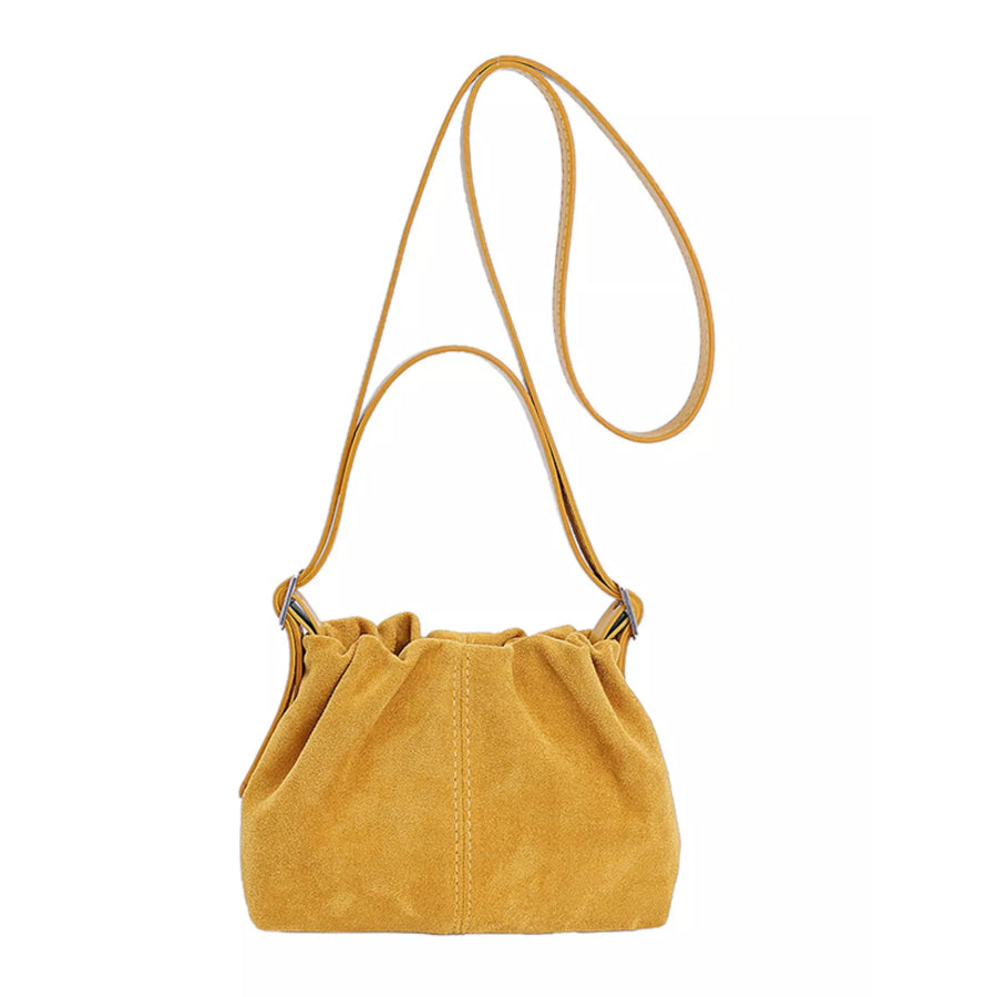Suede Adjustable Strap Crossbody Bag Apparel and Accessories