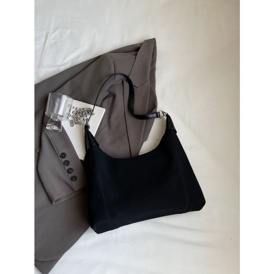 Suede Adjustable Strap Shoulder Bag Apparel and Accessories