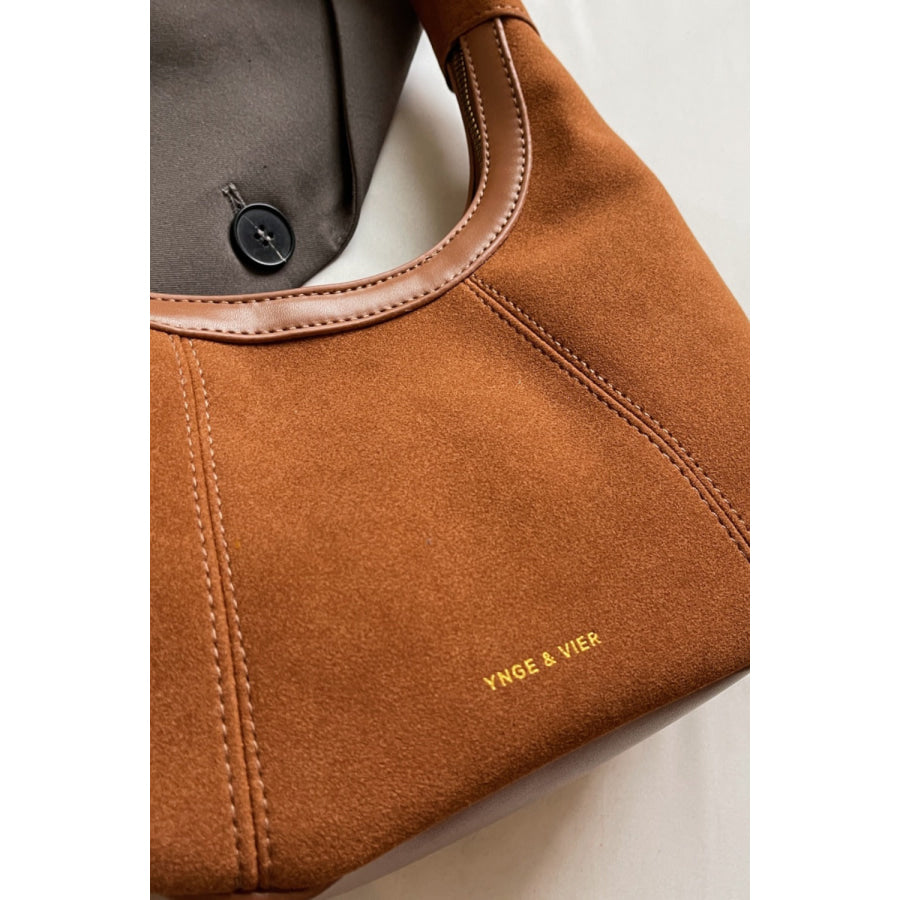 Suede Adjustable Strap Shoulder Bag Apparel and Accessories