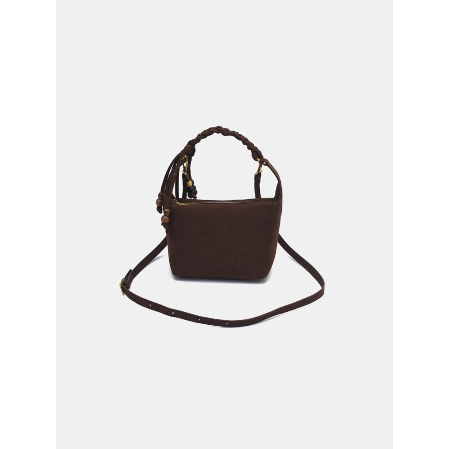 Suede Adjustable Strap Shoulder Bag Apparel and Accessories