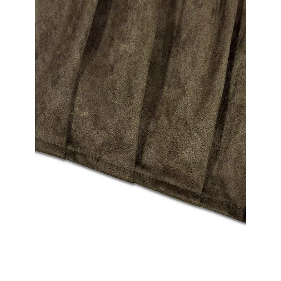 Suede Cropped Bomber Jacket Apparel and Accessories