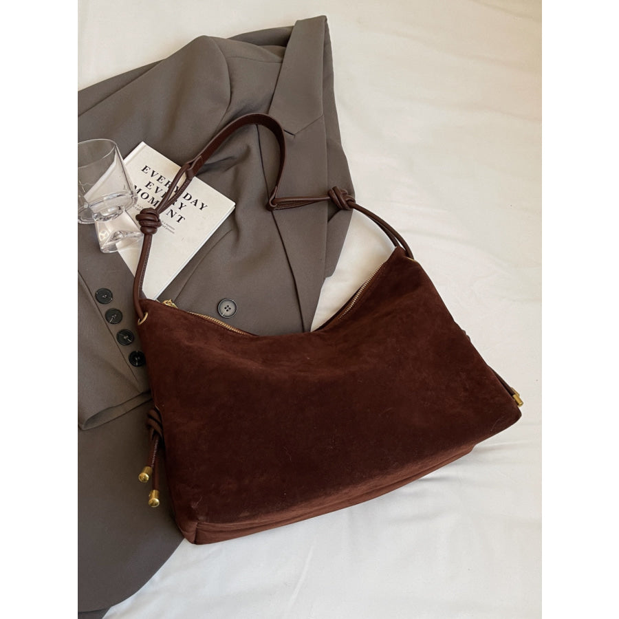 Suede Large Shoulder Bag Apparel and Accessories