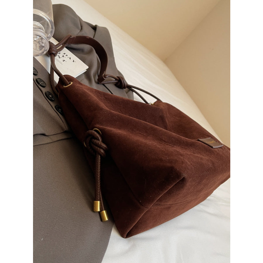 Suede Large Shoulder Bag Apparel and Accessories