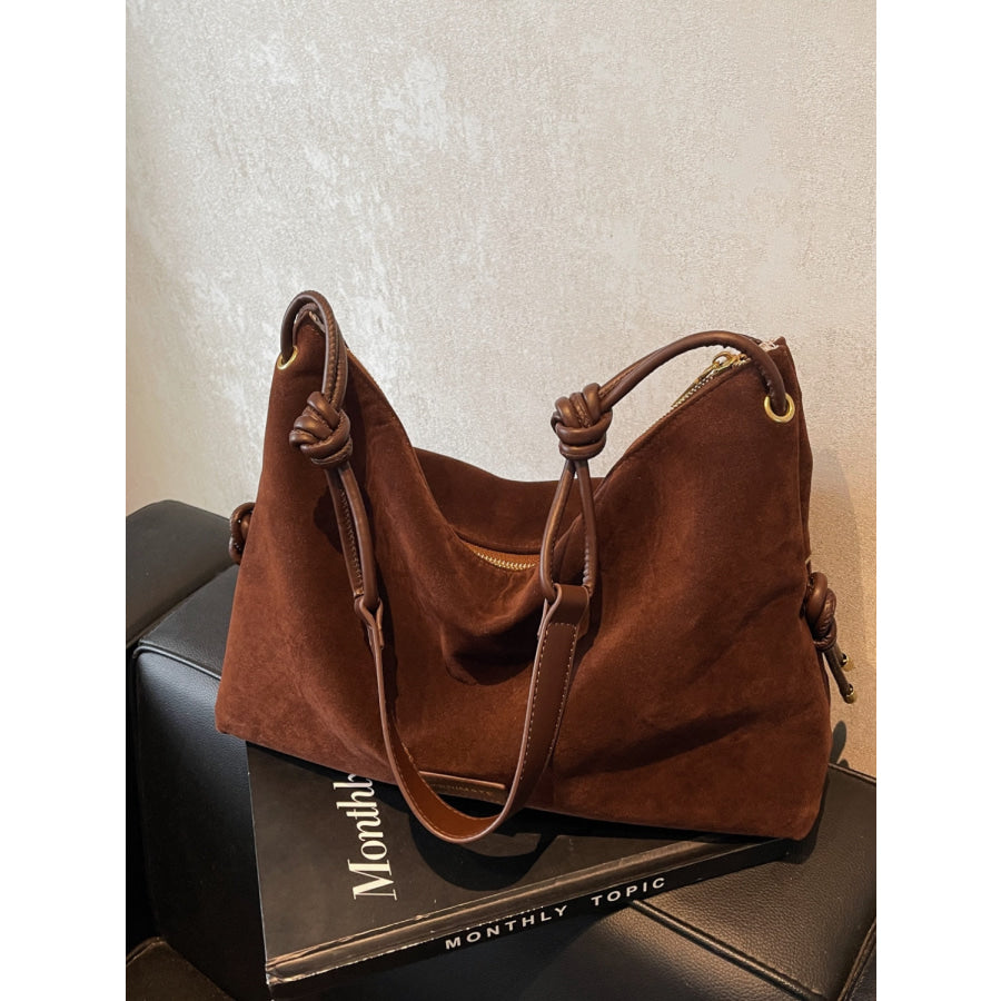 Suede Large Shoulder Bag Apparel and Accessories