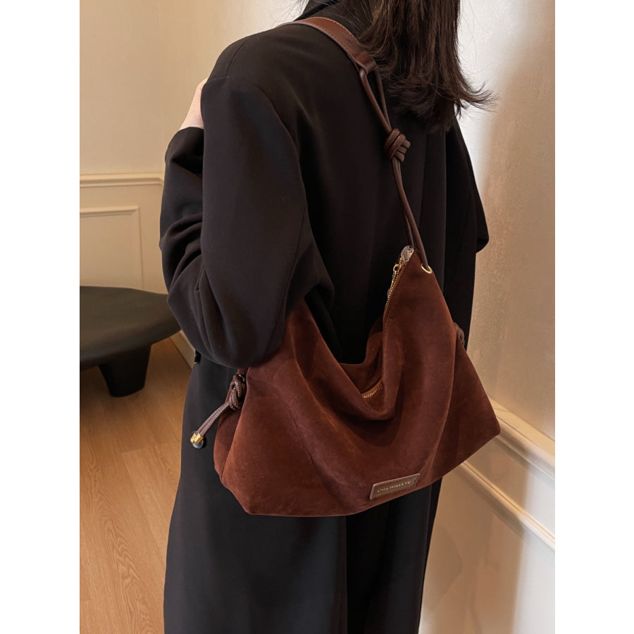 Suede Large Shoulder Bag Apparel and Accessories