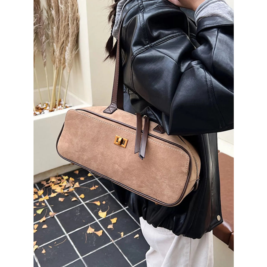 Suede Leather Shoulder Bag Apparel and Accessories