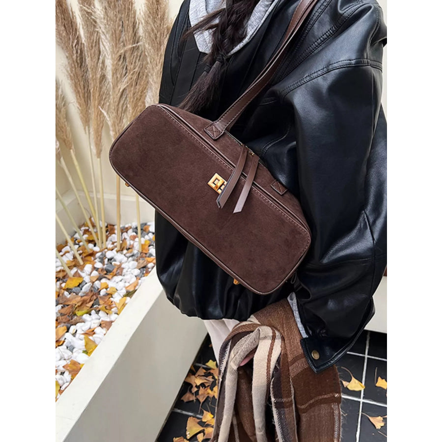Suede Leather Shoulder Bag Apparel and Accessories