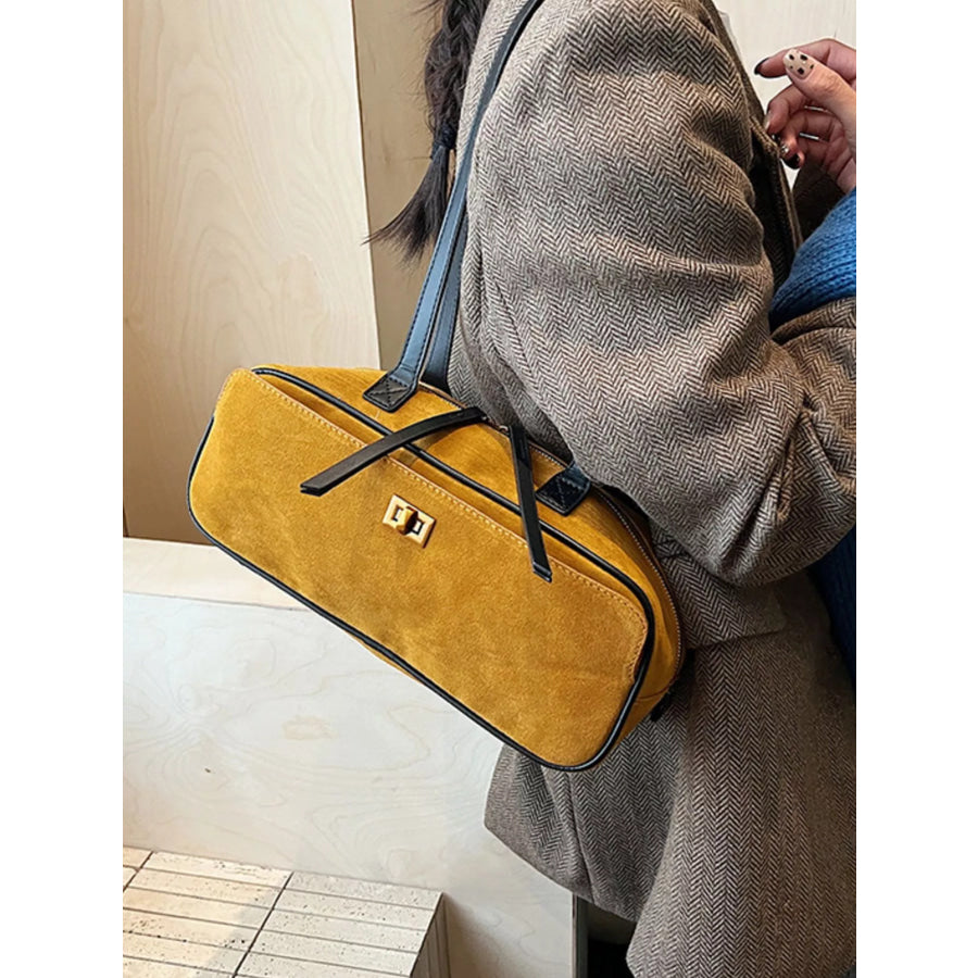 Suede Leather Shoulder Bag Apparel and Accessories