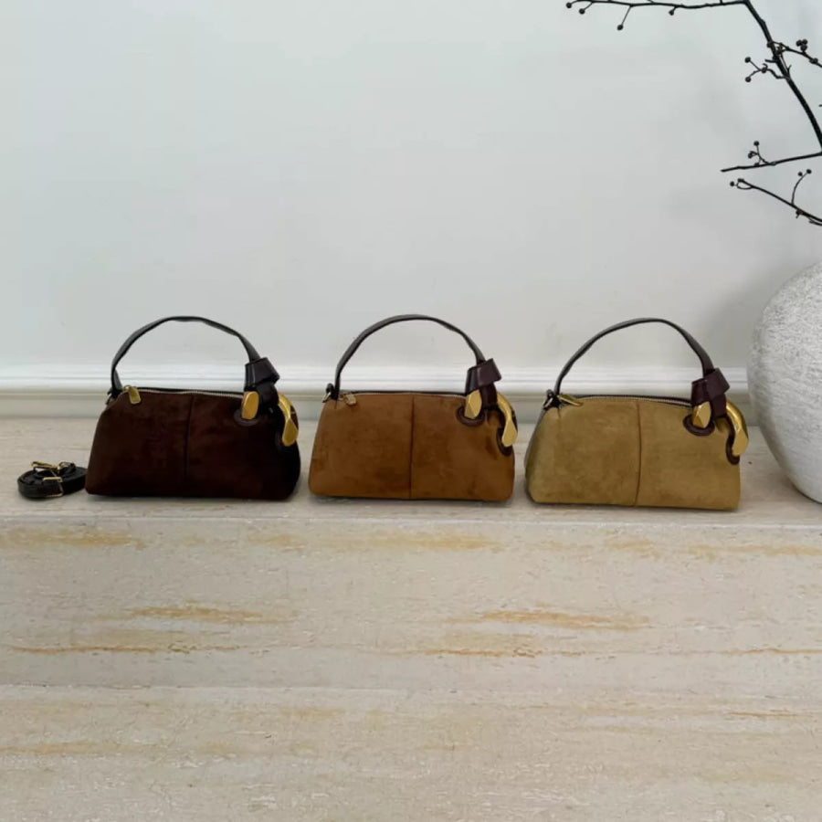 Suede Mini Crossbody Bag Apparel and Accessories