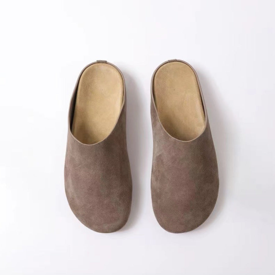 Suede Round Toe Slip-Ons Apparel and Accessories