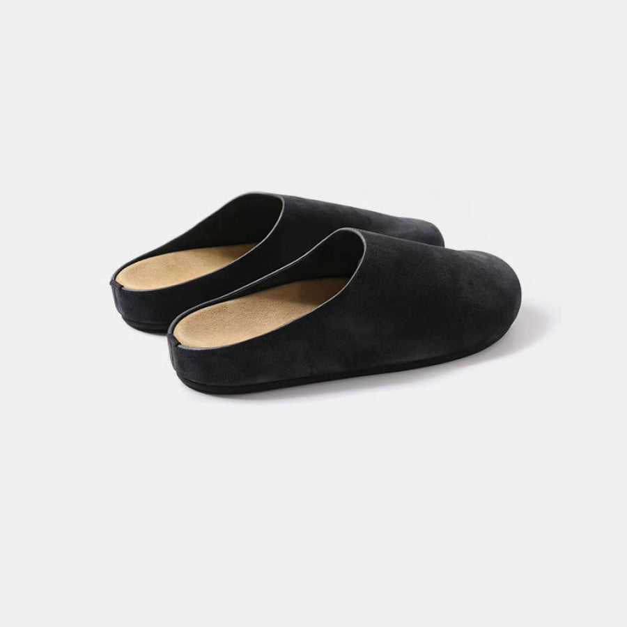 Suede Round Toe Slip-Ons Apparel and Accessories