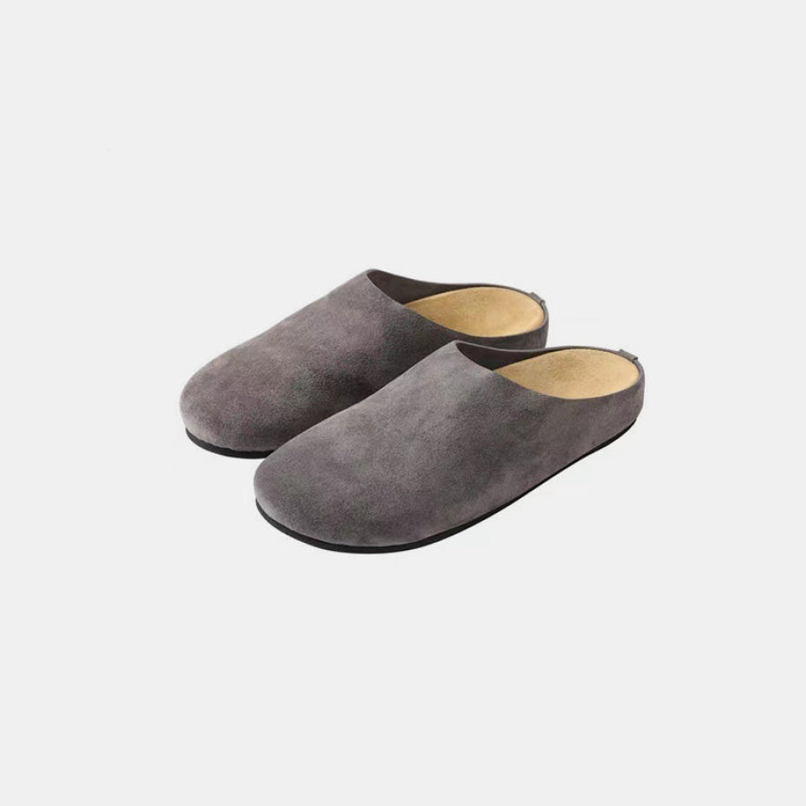 Suede Round Toe Slip-Ons Apparel and Accessories