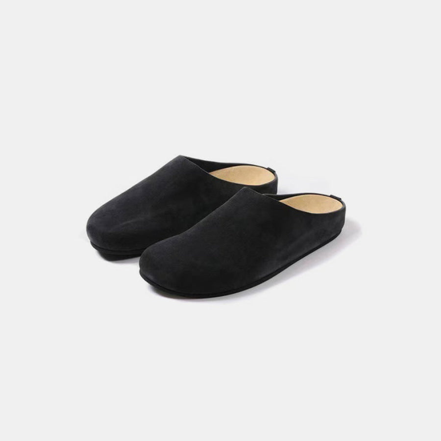 Suede Round Toe Slip-Ons Apparel and Accessories