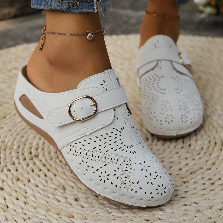 Suede Round Toe Wedge Sandals Apparel and Accessories