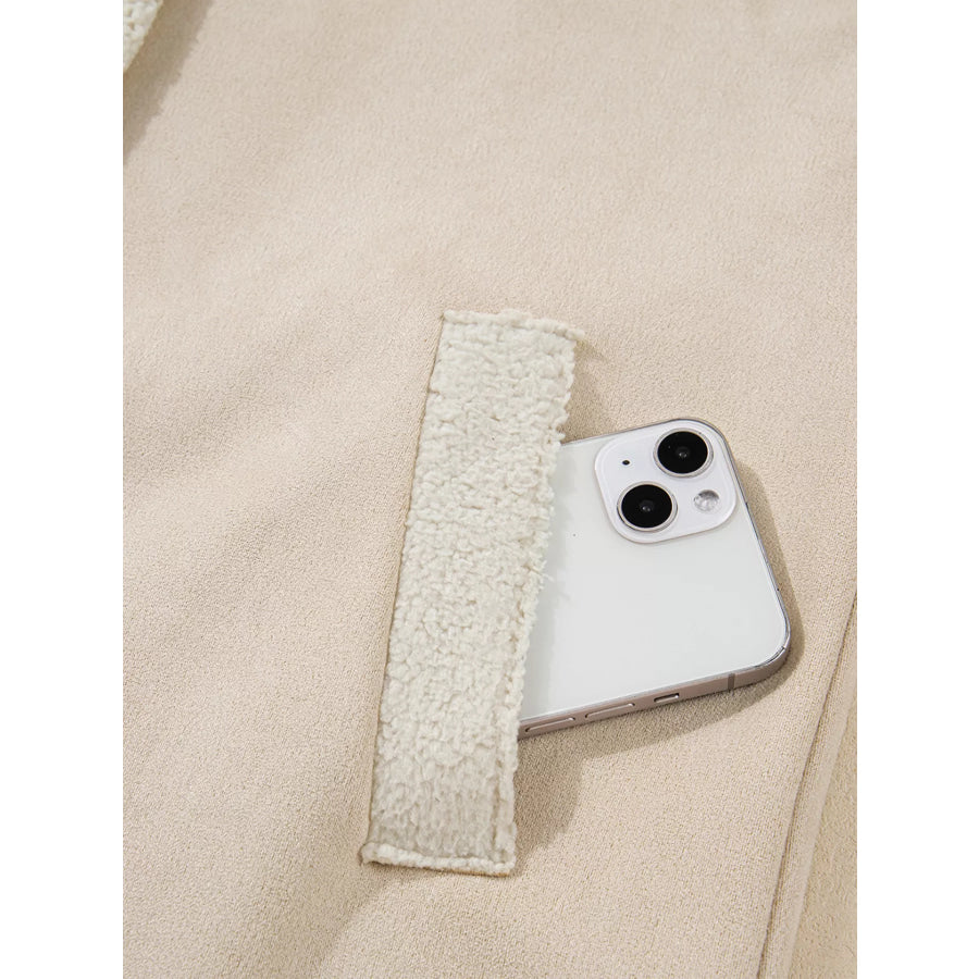 Suede Sherpa Lined Western Loose Jacket Apparel and Accessories