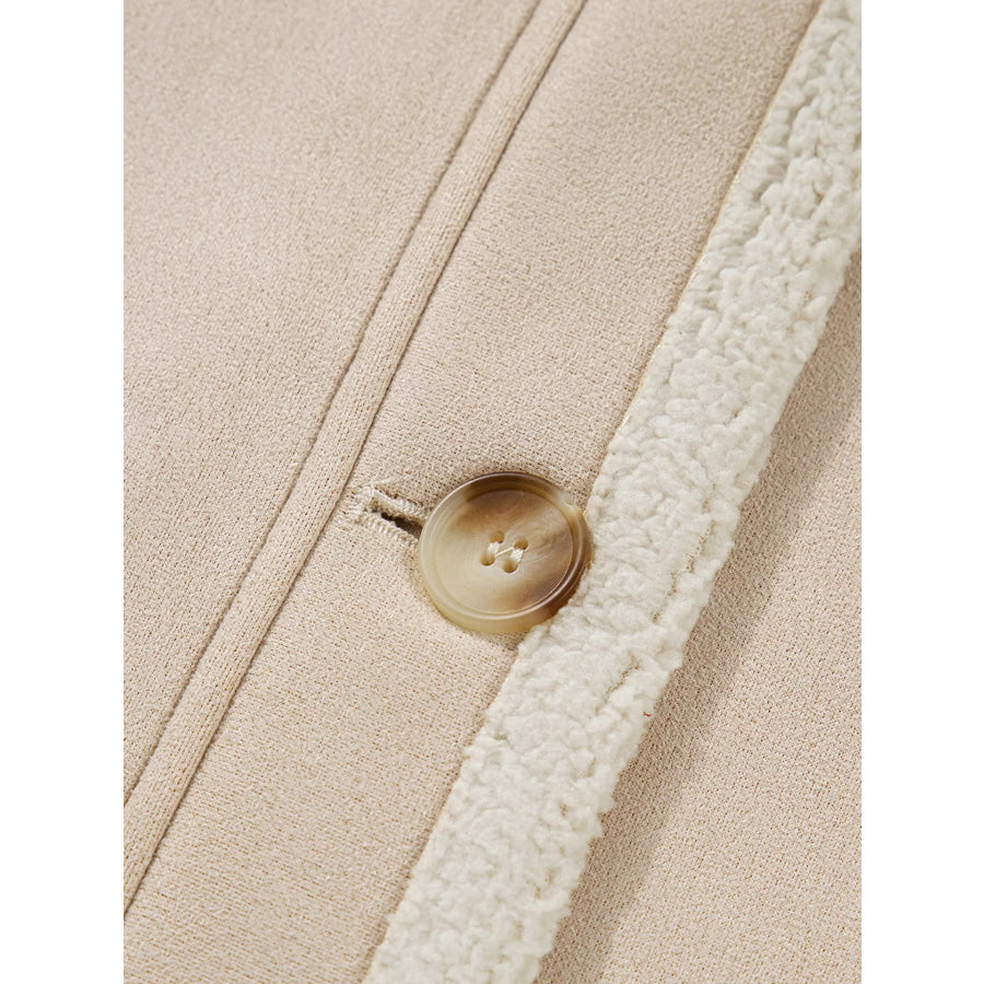 Suede Sherpa Lined Western Loose Jacket Apparel and Accessories