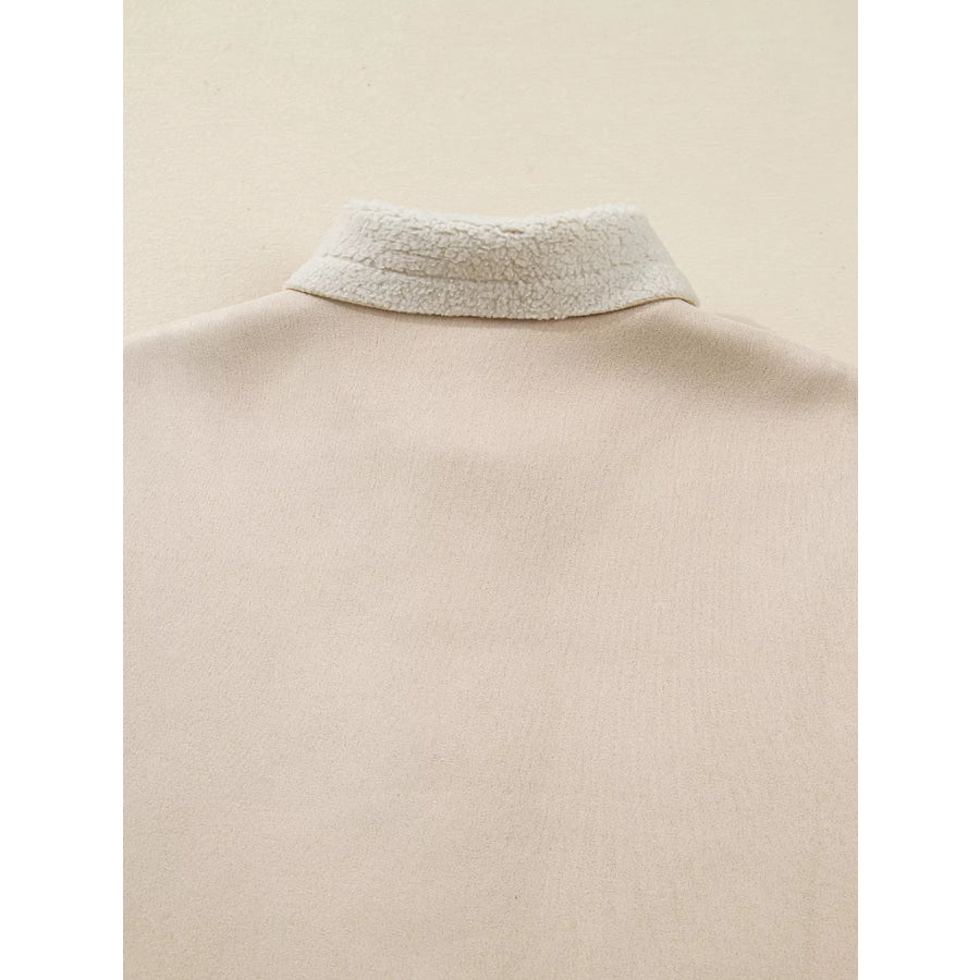 Suede Sherpa Lined Western Loose Jacket Apparel and Accessories