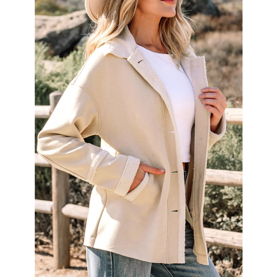 Suede Sherpa Lined Western Loose Jacket Apparel and Accessories