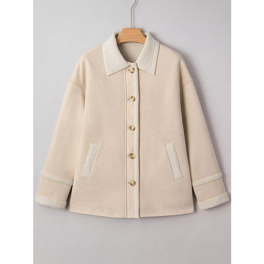 Suede Sherpa Lined Western Loose Jacket Apparel and Accessories