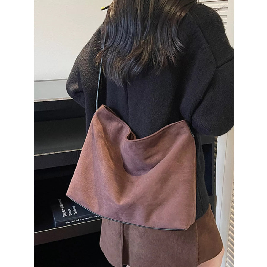 Suede Slouchy Shoulder Bag Apparel and Accessories