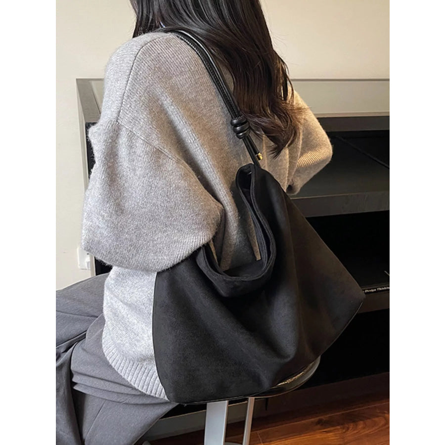Suede Slouchy Shoulder Bag Apparel and Accessories