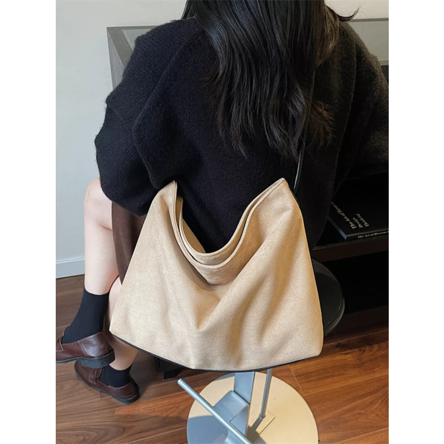 Suede Slouchy Shoulder Bag Apparel and Accessories