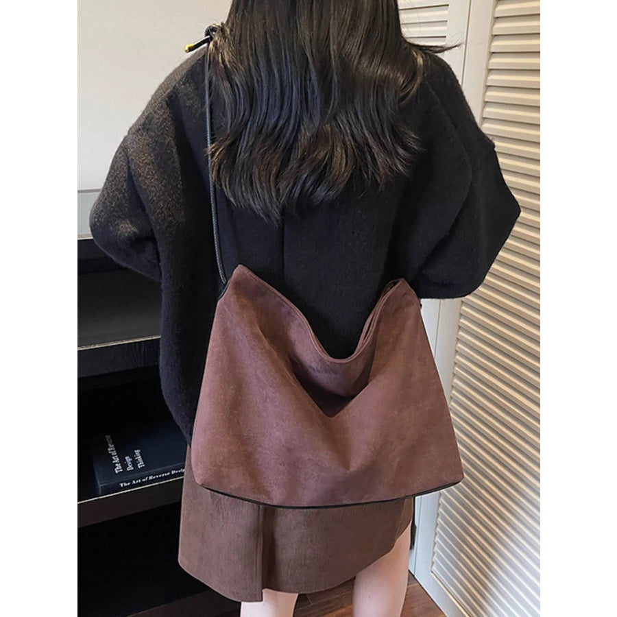 Suede Slouchy Shoulder Bag Apparel and Accessories