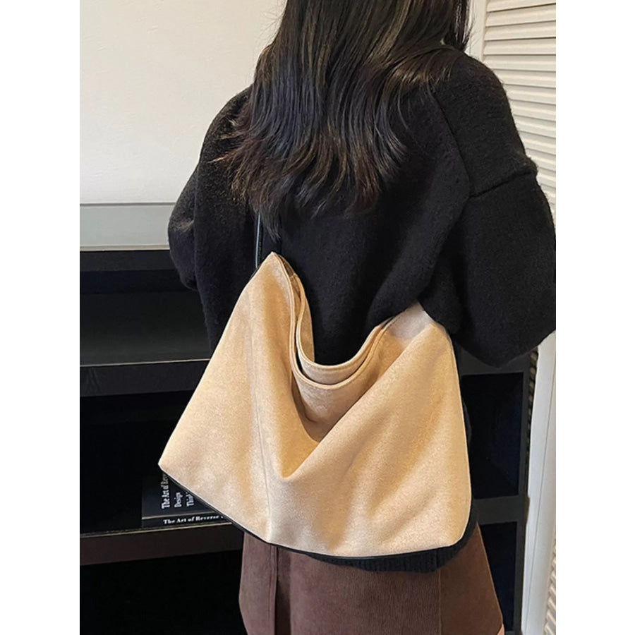 Suede Slouchy Shoulder Bag Apparel and Accessories